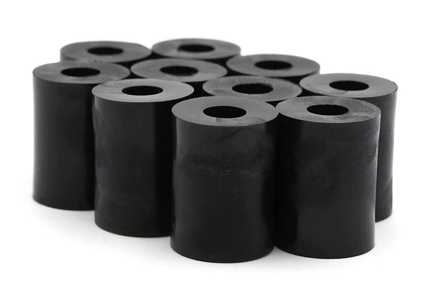Design61 10x Distanzstücke Distanzhülsen Unterlegscheiben L 10 mm x Ø 15/6 mm M6 Rund HD-Polyethylen