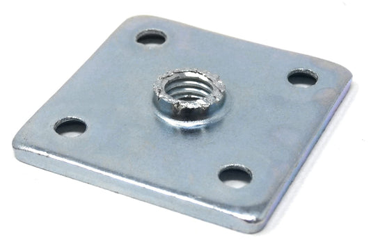 Plaque de montage à visser Design61 4 pièces 37 x 37 mm pour pieds d'armoire, pieds de canapé, pieds de meuble avec filetage M8