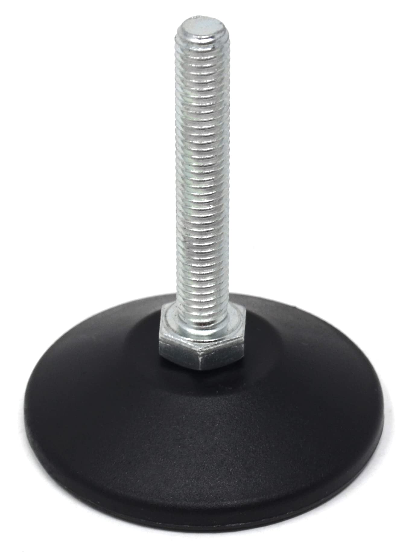 Design61 4x vis de réglage avec vis de réglage fixe M8 x 50 mm plaque de vis de réglage galvanisée Ø 55 mm