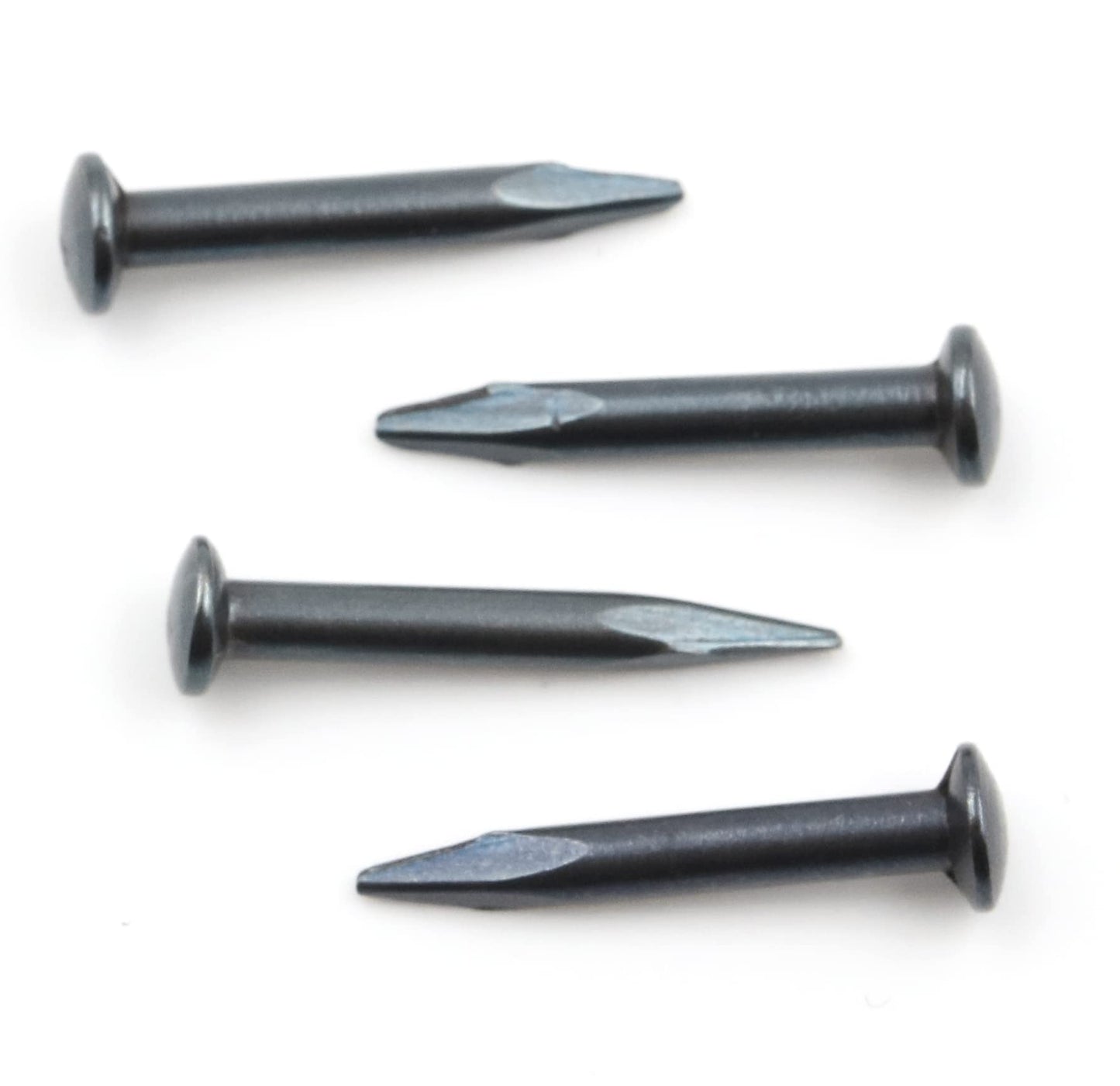 Design61 100x Stahlstifte Stahlnägel Sockelleistenstifte Nagel 2,0 x 16 mm Linsenkopf BLAU