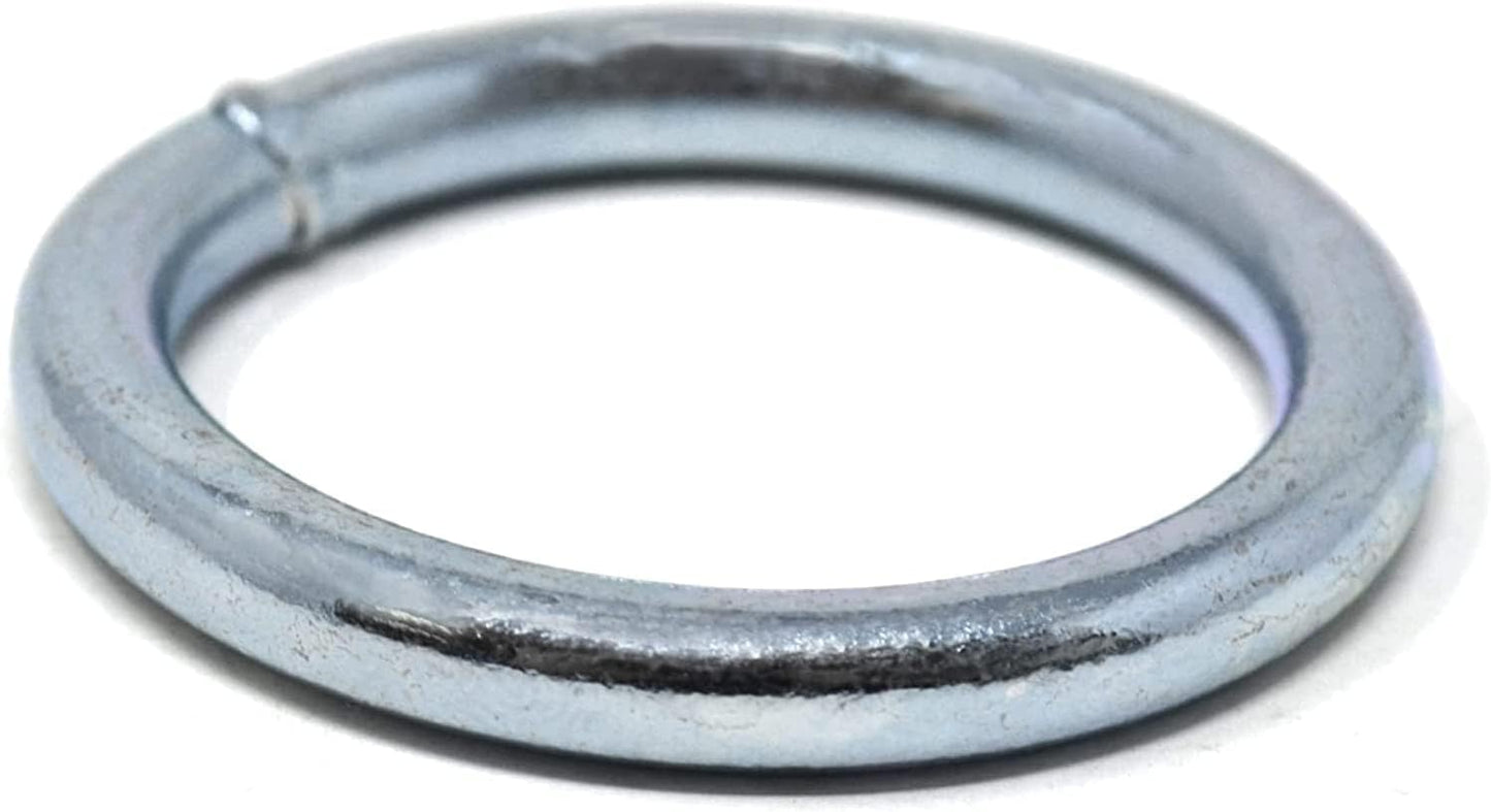 Design61 10er Set Stahlring O-Ring Rundringe 6 mm x 50 mm Metallring Runde Ringe Stahl-Rundringe Verzinkt Robust Korrosionsgeschützt