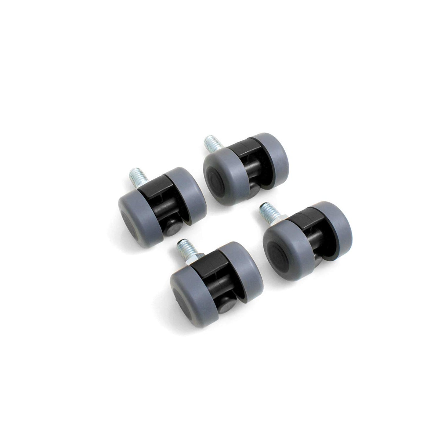 Design61 Doppelrolle Möbelrolle Möbelrollen Möbel Doppel Rolle mit Gewindestift M10x25mm