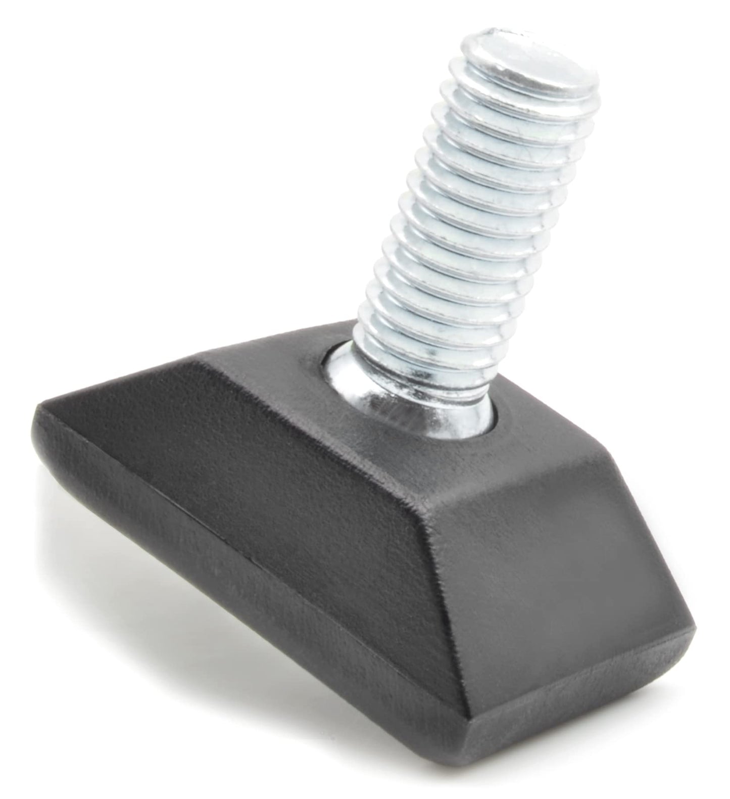 Design61 4X Möbelgleiter 30x20 mm M8x 30 mm Rechteckige Gelenkgleiter mit Stahlkugelbolzen