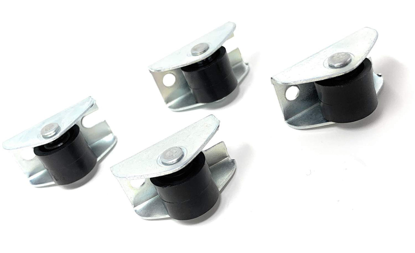 Design61 4x Kastenbockrolle Bettkastenrolle Möbelrolle Möbelrollen 15x11 mm mit Kunststoff Räder