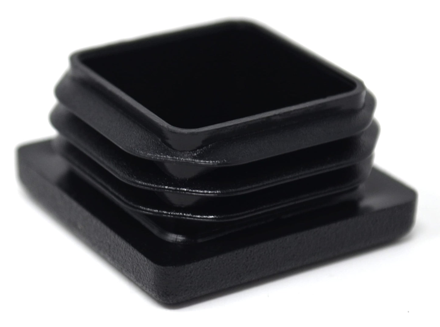 Design61 10x square pipe plugs slatted plugs 32x32 mm with slats for inner dimensions 25-30 mm