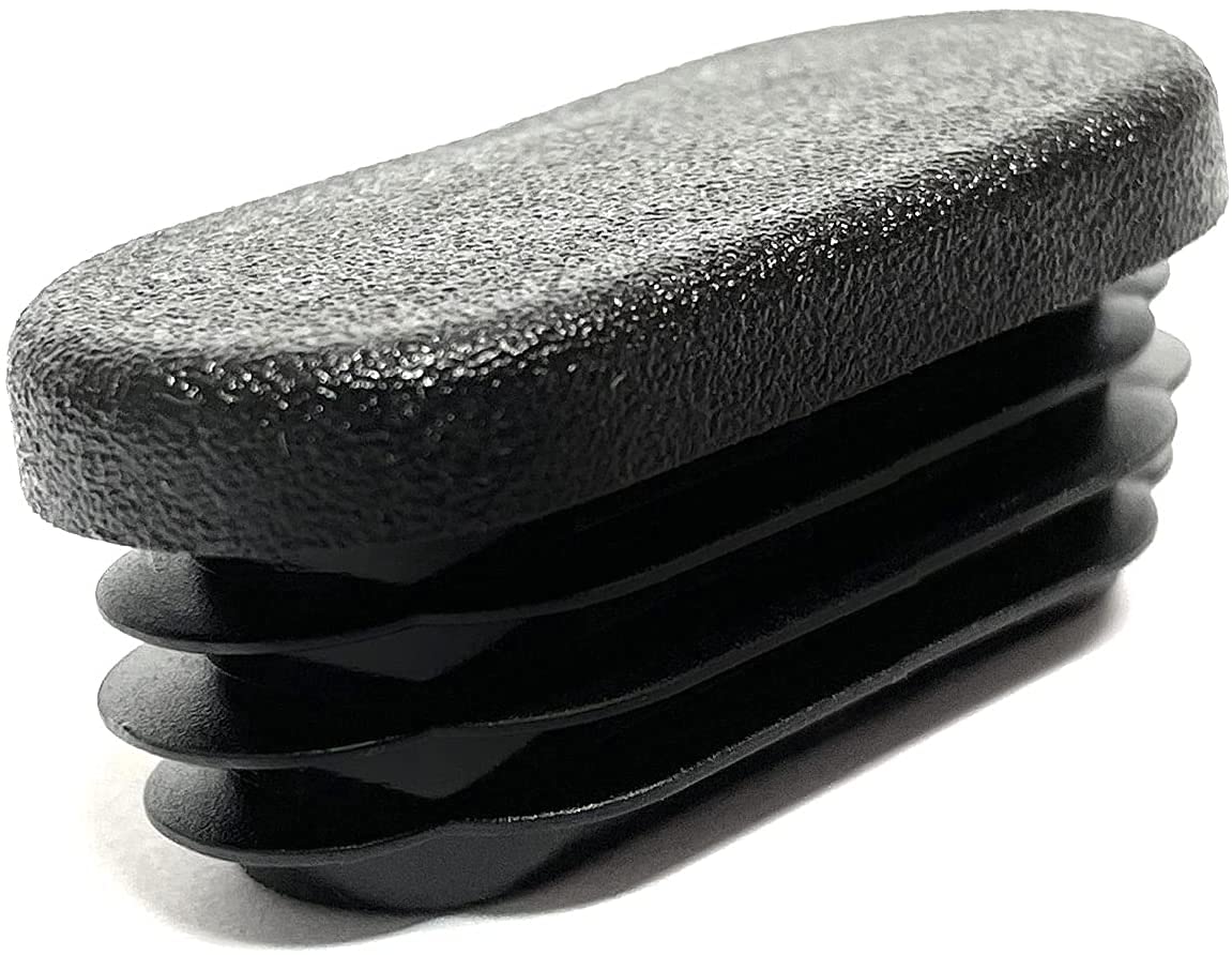 Design61 10x Bouchons de tuyaux ovales à lattes 50x20 mm avec lattes pour épaisseur de paroi jusqu'à 1-3 mm