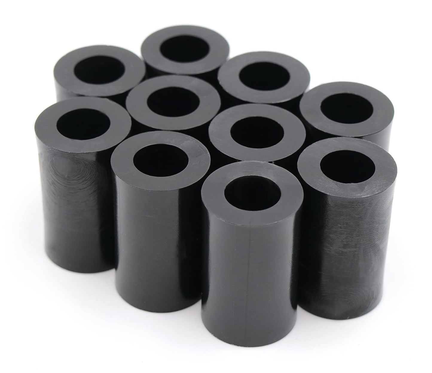 Design61 10x Distanzstücke Distanzhülsen Unterlegscheiben L 22 mm x Ø 12/6,5 mm M6 Rund HD-Polyethylen
