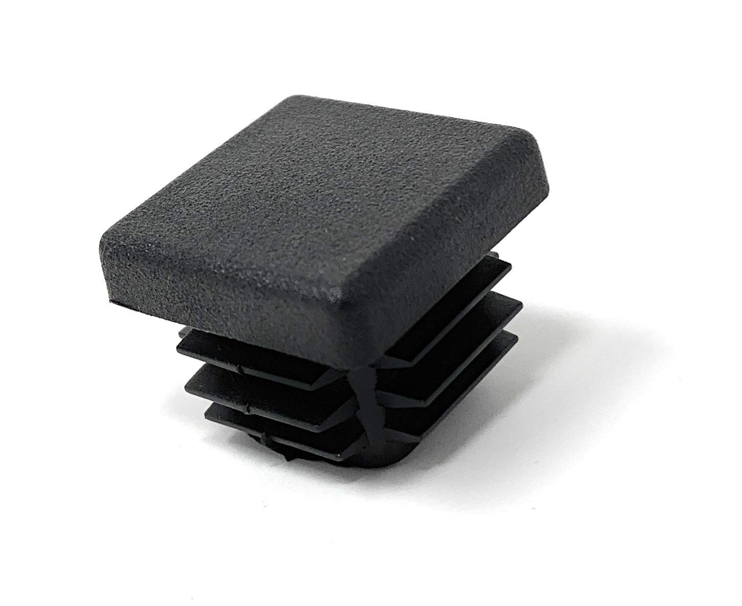Design61 10x Vierkant Rohrstopfen Lamellenstopfen 22 x 22 mm mit Lamellen für Innenmaß 18-19 mm