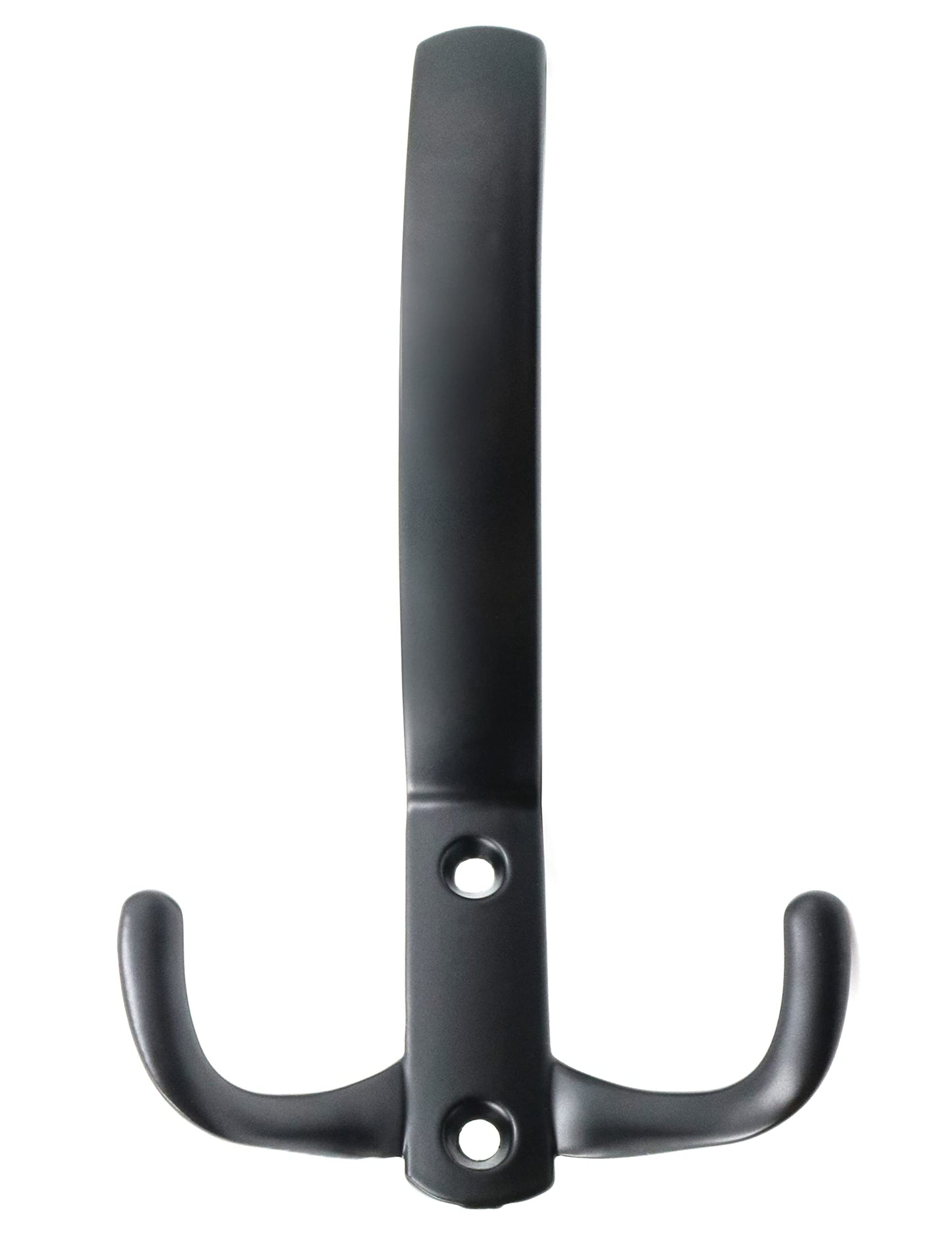 Design61 Double Hook Coat Hook Wardrobe Hook Double Hook Wall Hook Coat Hook for Wall Wardrobe Bathroom Kitchen in Black