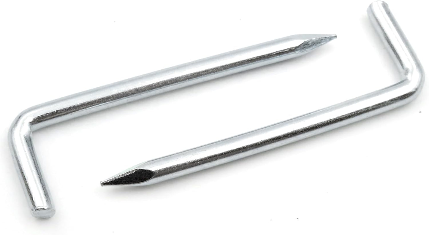 Design61 10x Gerade Stifthaken Konsolhaken Stahlhaken Hakennägel 20 x 2,5 mm Wandhaken für Wand & Decke Haken zur Befestigung von Bilder Gemälden oder Uhren