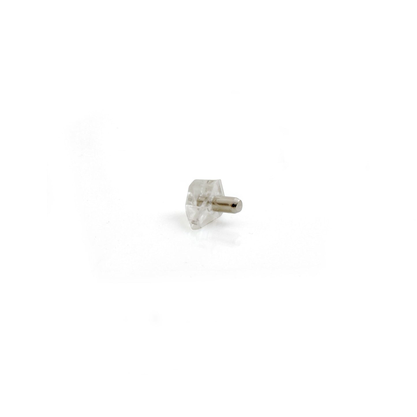 Design61 20 supports d'étagère avec tige en acier Ø 5 mm en transparent