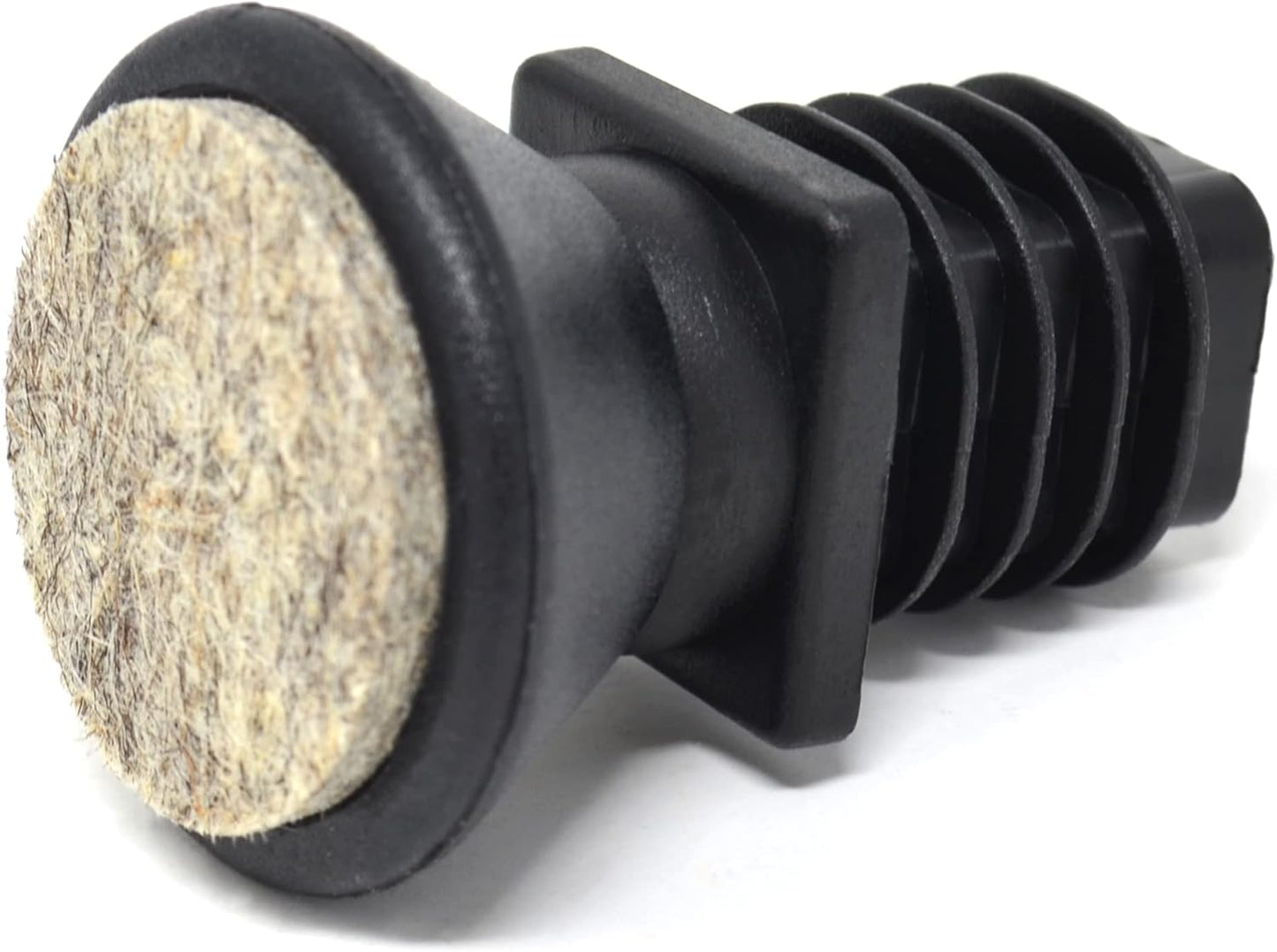 Design61 8X Stuhlgleiter für Vierkantrohre Außen 20x20 für Rohrinnen16-17 mm Filzgleiter Gelenkgleiter