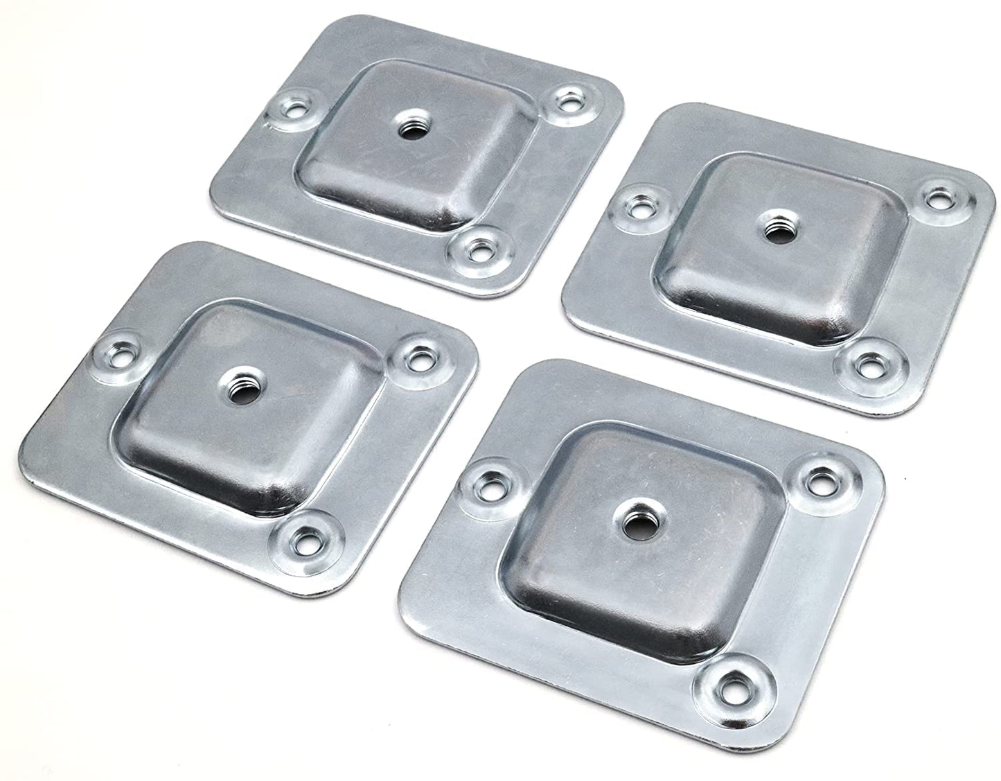 Design61 lot de 4 plaques de montage filetage M8 pour pieds de table de canapé pieds de chaise pieds de meubles plaques de fixation adaptateur de pieds de canapé
