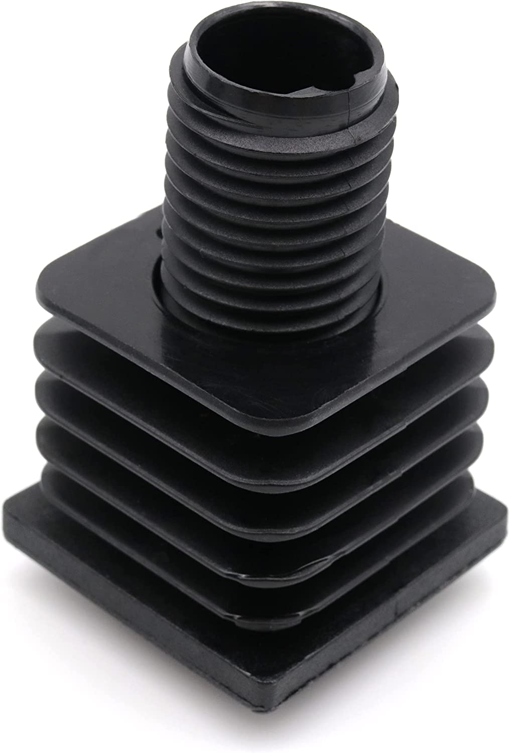 Design61 4X adjusting plugs for square tubes Pipe plugs 40 x 40 mm with slats M22x60 mm for wall thickness 2-2.5 mm