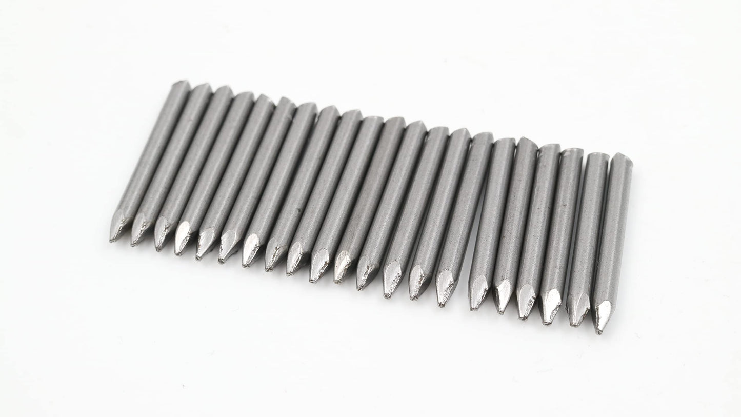 Design61 20x Fitschen pins steel pins steel nails skirting board pins nail 3 x 30 mm without head blank