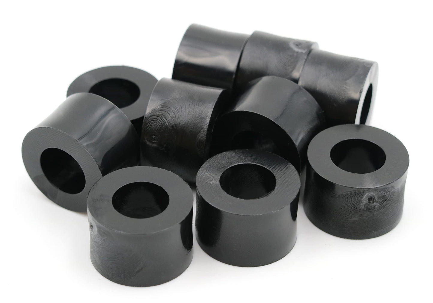 Design61 10x Distanzstücke Distanzhülsen Unterlegscheiben L 10 mm x Ø 15/8,2 mm M8 Rund HD-Polyethylen