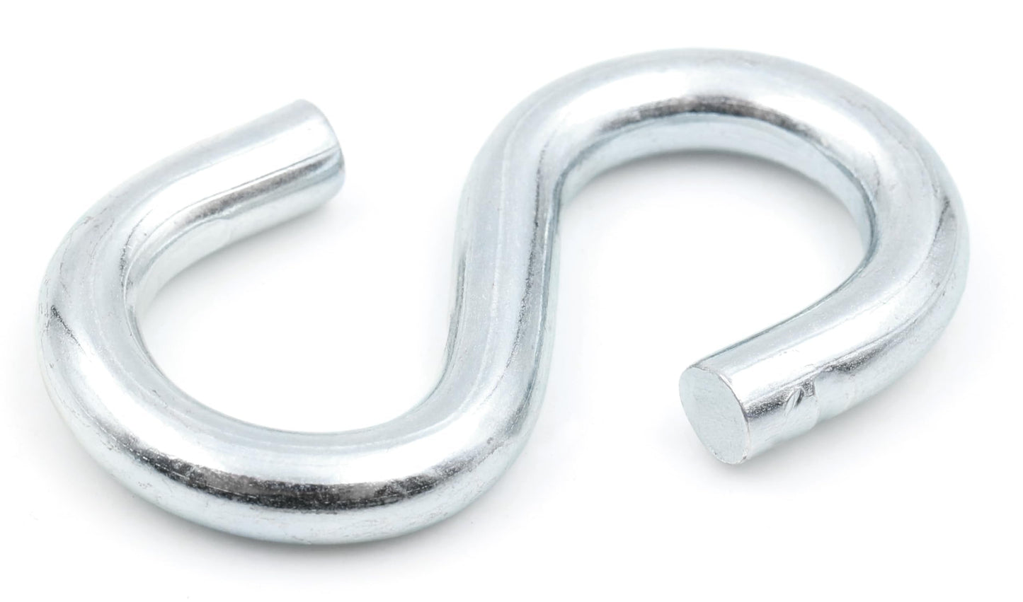 Design61 S-Haken Länge Verzinkt S haken Rostfrei Metallhaken Doppelhaken Aufhängehaken zum Aufhängen für Küche Werkstatt Haushalt Garten (45 mm, 10, stück)