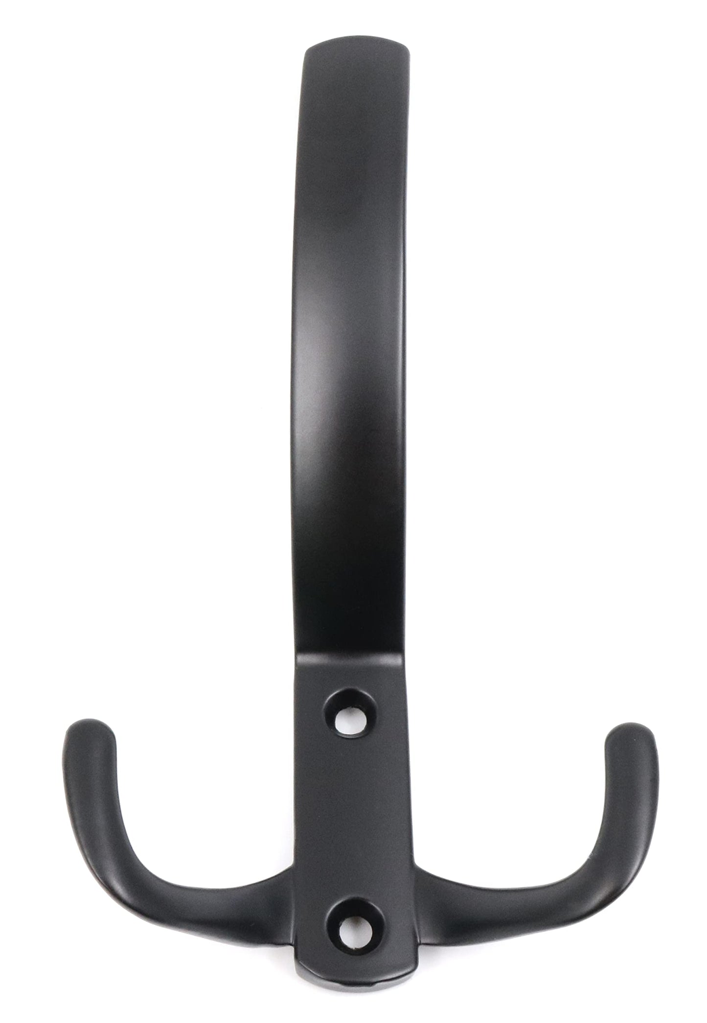 Design61 Double Hook Coat Hook Wardrobe Hook Double Hook Wall Hook Coat Hook for Wall Wardrobe Bathroom Kitchen in Black