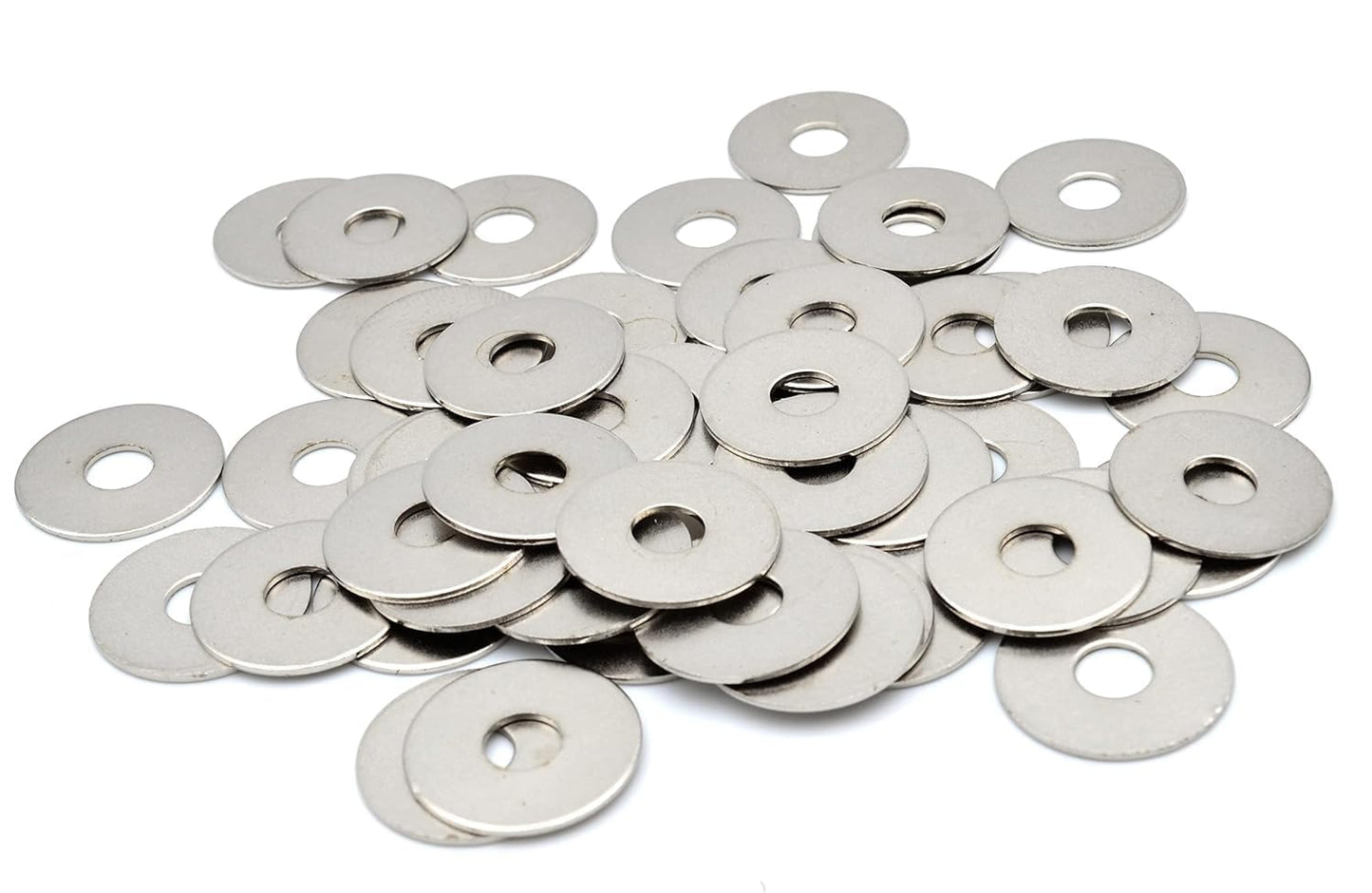 Design61 50x rondelles à rivet Ø 25,5 / trou Ø 5,5 mm entretoise nickelée