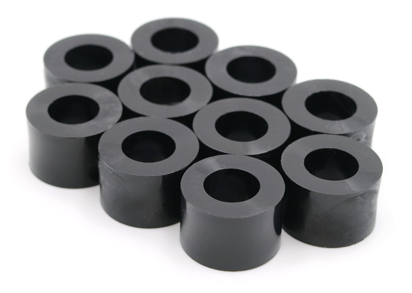 Design61 10x Distanzstücke Distanzhülsen Unterlegscheiben L 10 mm x Ø 15/8,2 mm M8 Rund HD-Polyethylen