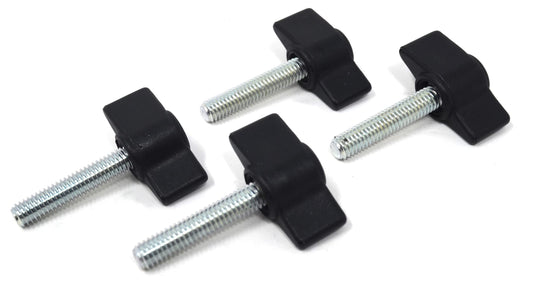 Design61 4x wing screw plastic with threaded bolt steel M6 x 28 mm