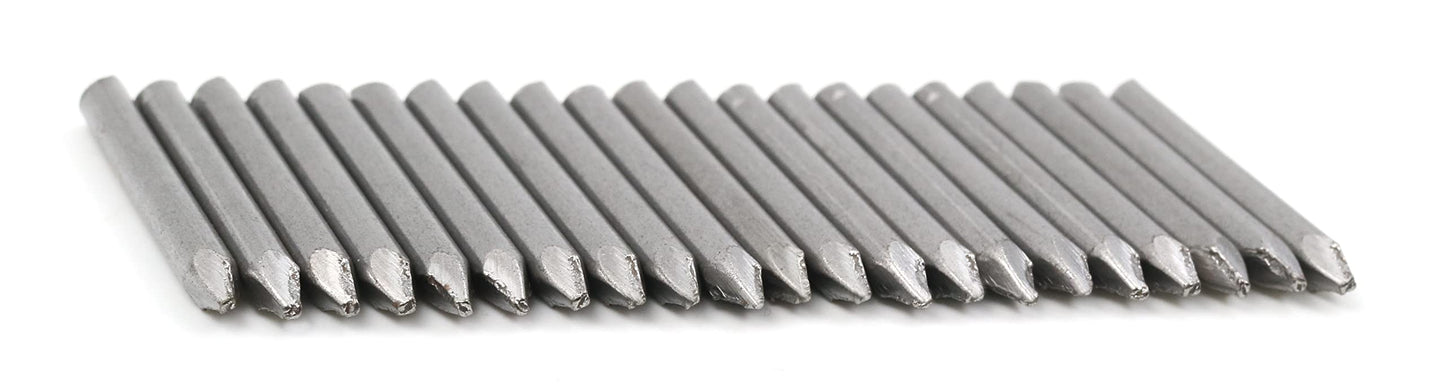 Design61 20x Fitschen pins steel pins steel nails skirting board pins nail 3 x 30 mm without head blank