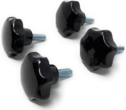 Design61 jeu de 4 volants à poignée étoile M8 x 25 mm Ø32 (DIN 6336 K/Duroplast)