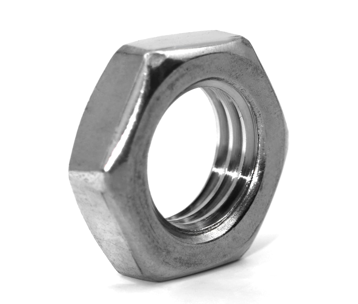 Design61 4X Edelstahl Sechskantmuttern M16 DIN 439 Edelstahlmuttern niedrig