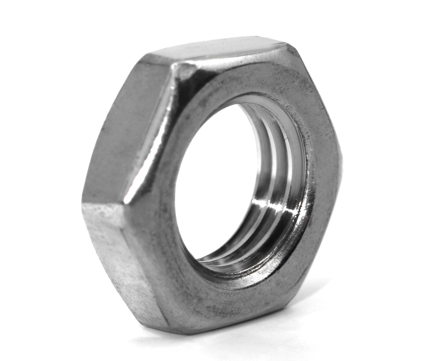 Design61 4x stainless steel hexagon nuts M12 DIN 439 stainless steel nuts low
