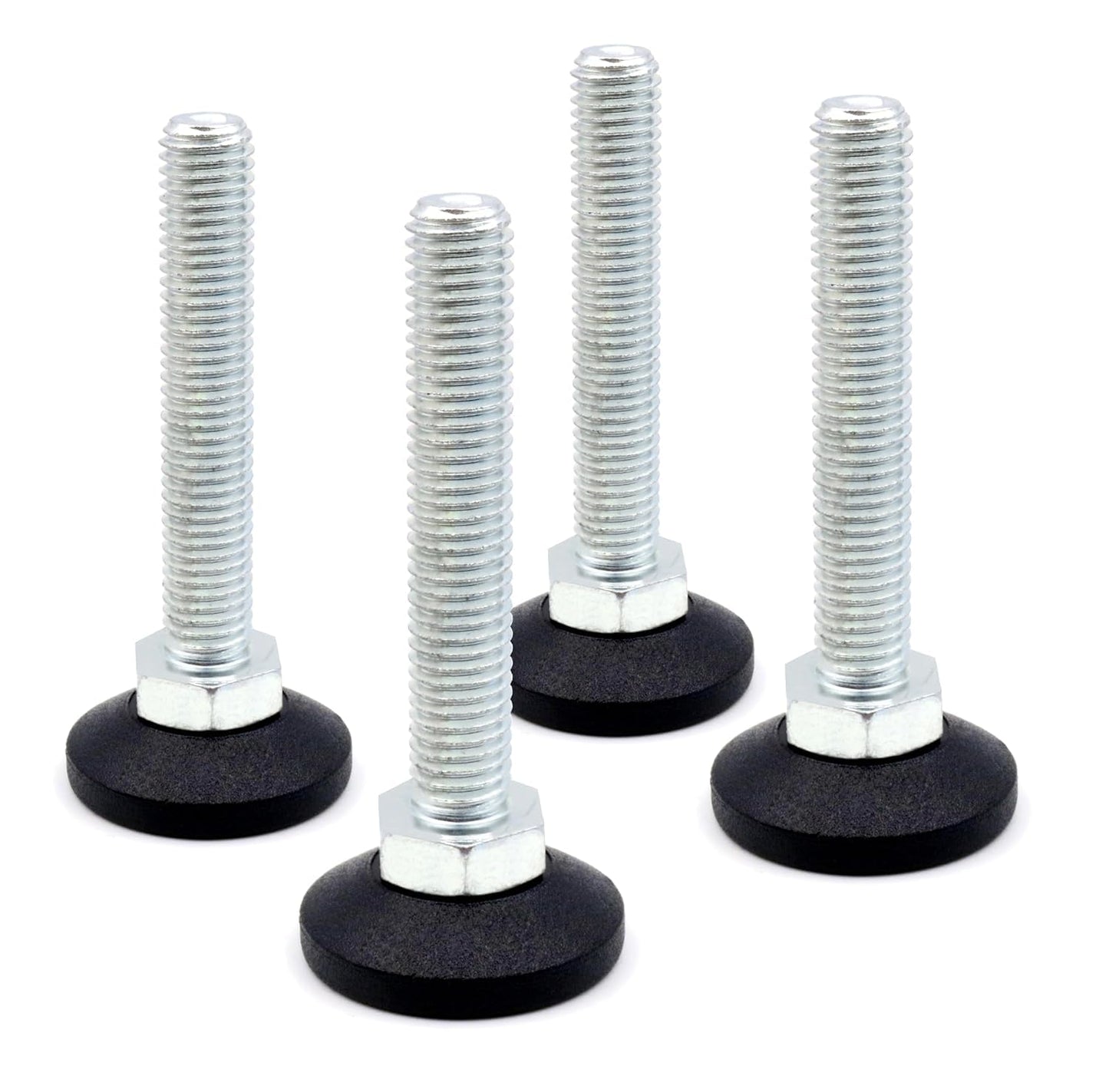 Design61 4x Justierschraube Verstellschraube Ø38 mm Teller M12 x 120 mm verzinkte Schraube bis 600 kg