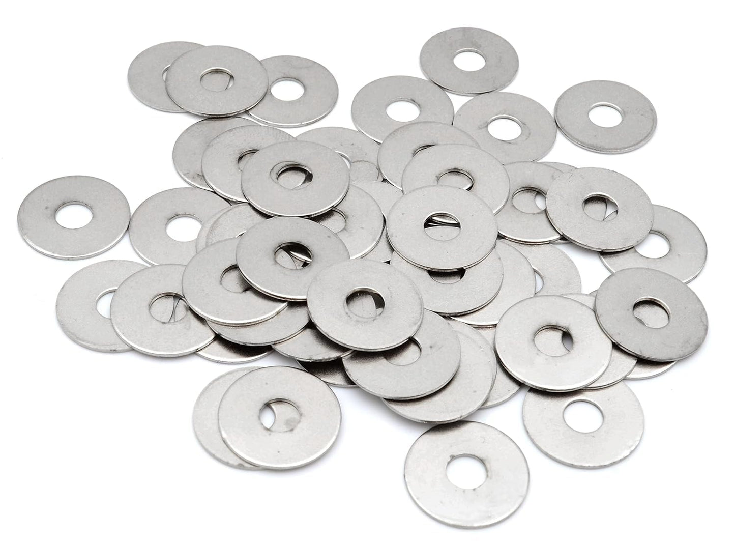 Design61 50x rondelles à rivet Ø 25,5 / trou Ø 5,5 mm entretoise nickelée