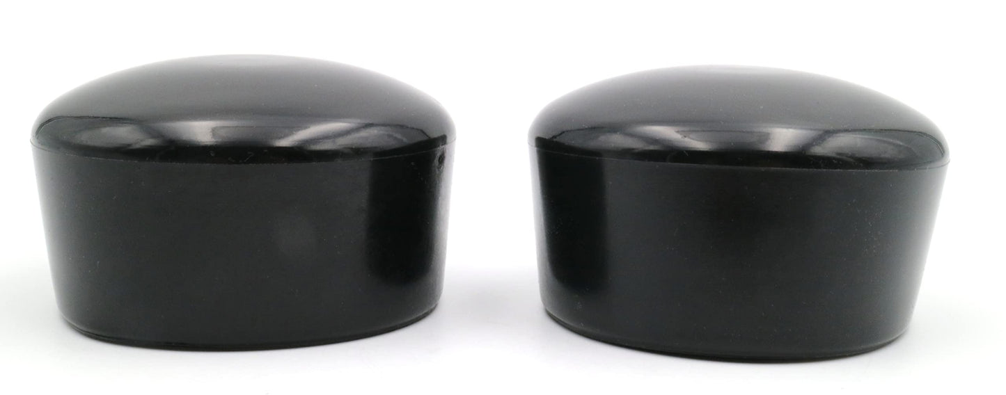 Design61 2X PVC Abdeckkappen Kappen für Rundrohre Rohrkappen Ø 62,5-64 mm