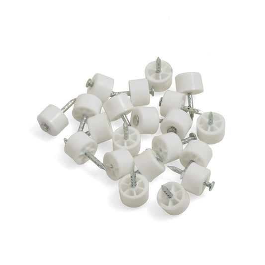 Design61 20 supports d'étagère Ø12 mm pour étagères avec goupille amovible en blanc