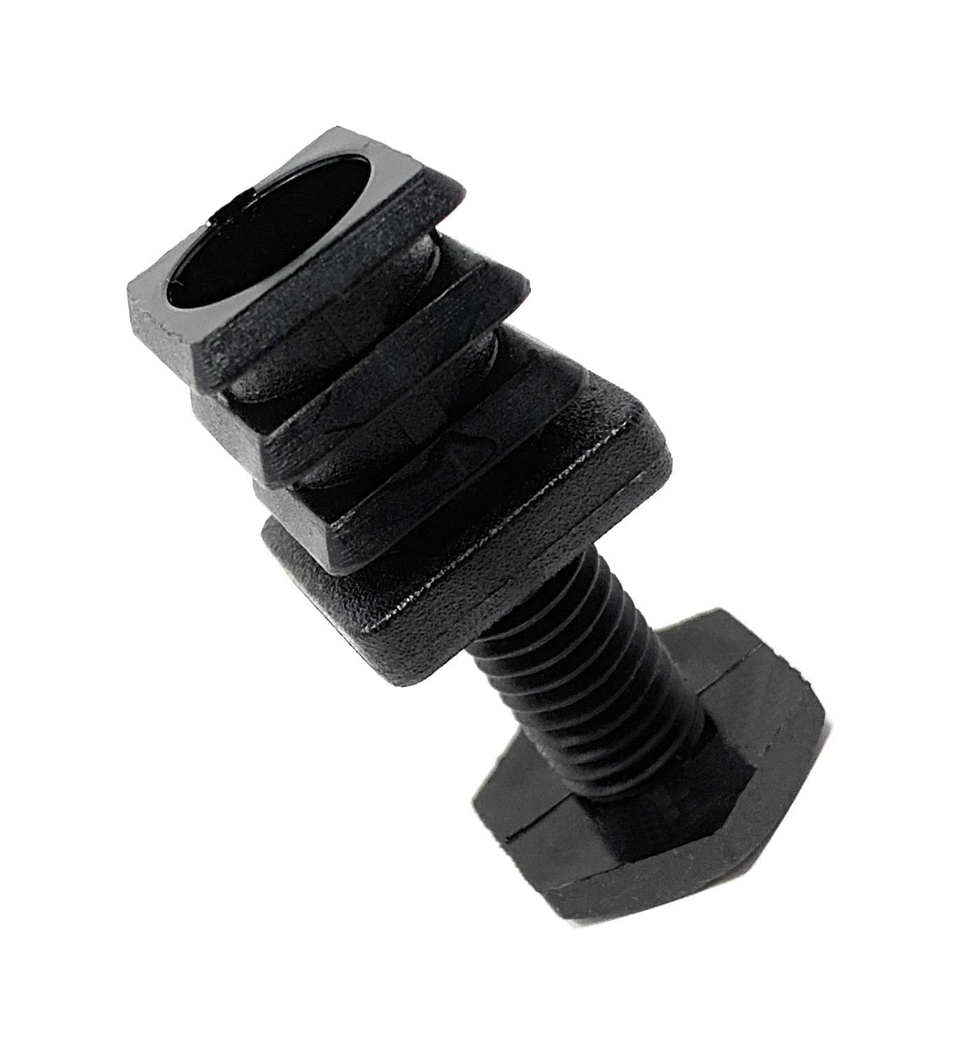 Design61 10x Vierkant Rohrstopfen Justierstopfen 20 x 20 mm mit Lamellen