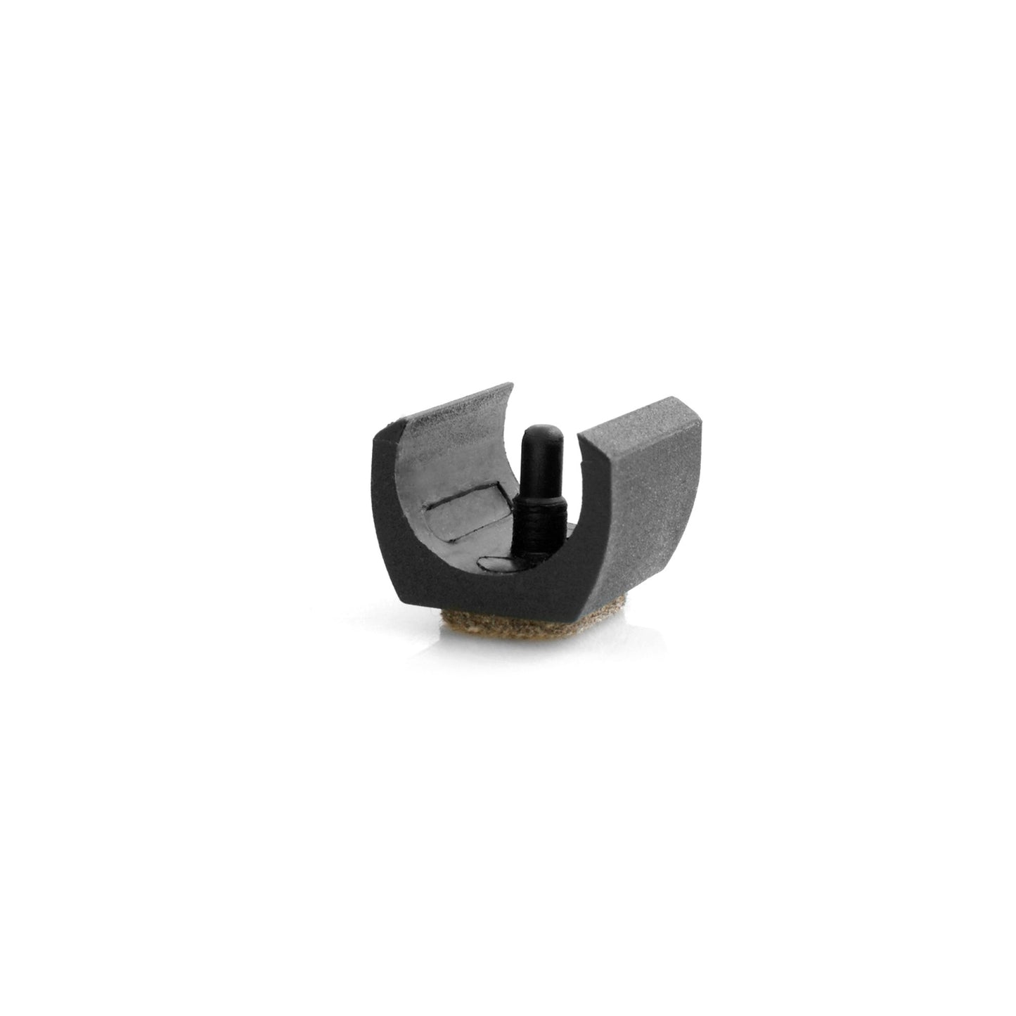 Design61 Filzgleiter 4er Set für Freischwinger Stuhlgleiter Bodenschongleiter Ø 21-21 mm Silencer Möbelgleiter Klemmschalengleiter mit geräuschdämpfender Filzgleitfläche