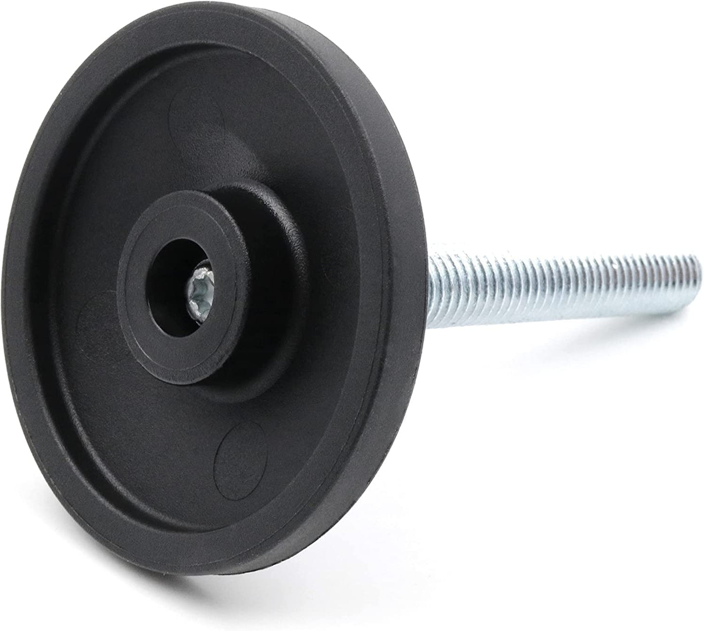 Design61 4X Verstellschraube Justierschraube Ø 58 mm mit verzinkter Stellschraube M10 x 60 mm (Fuß drehbar)