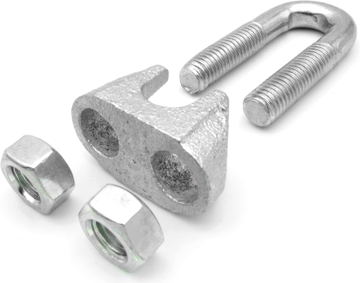 Design61 10x Drahtseilklemme 9,5mm verzinkt Seilklemme Bügelklemmen Bügelseilklemme Klemme Drahtseil für Befestigung von Seilen Sonnensegeln Stahlkabel Stahldraht Stahlseil