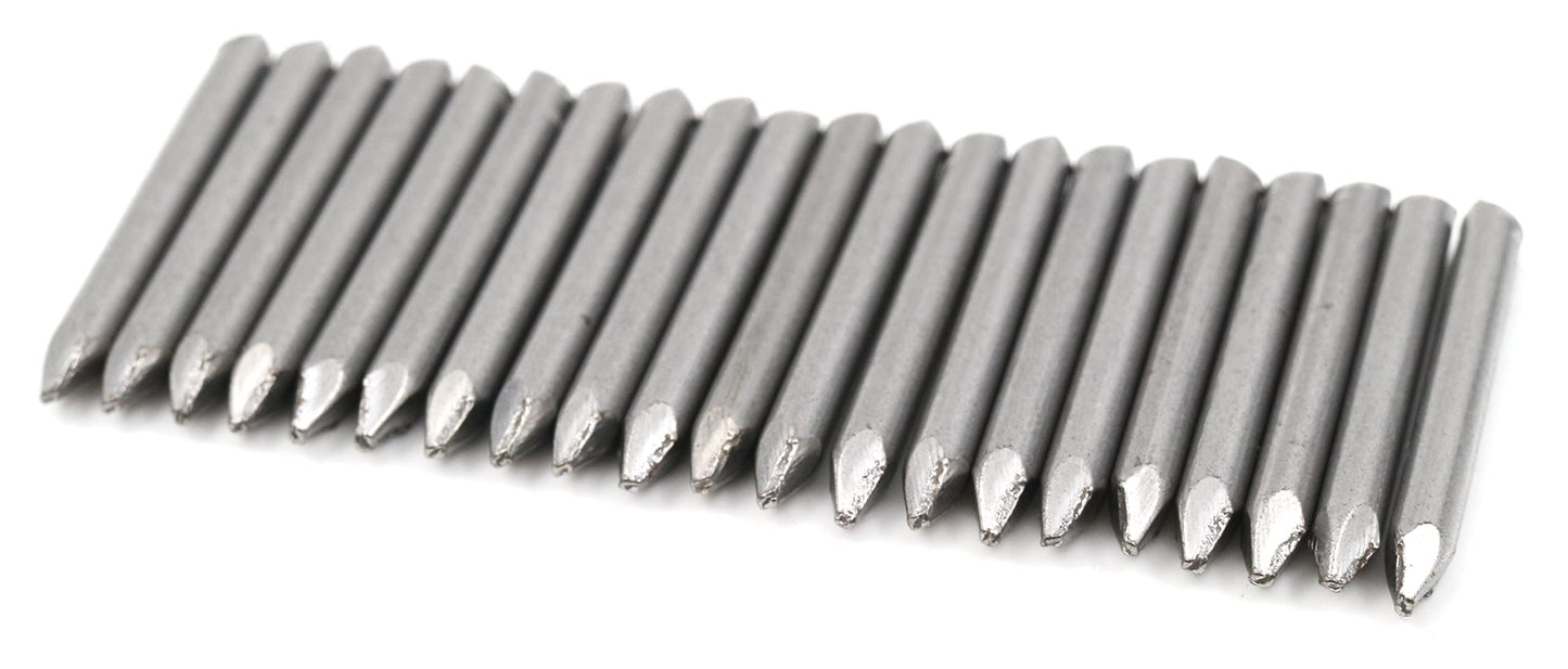 Design61 20x Fitschen pins steel pins steel nails skirting board pins nail 3 x 30 mm without head blank