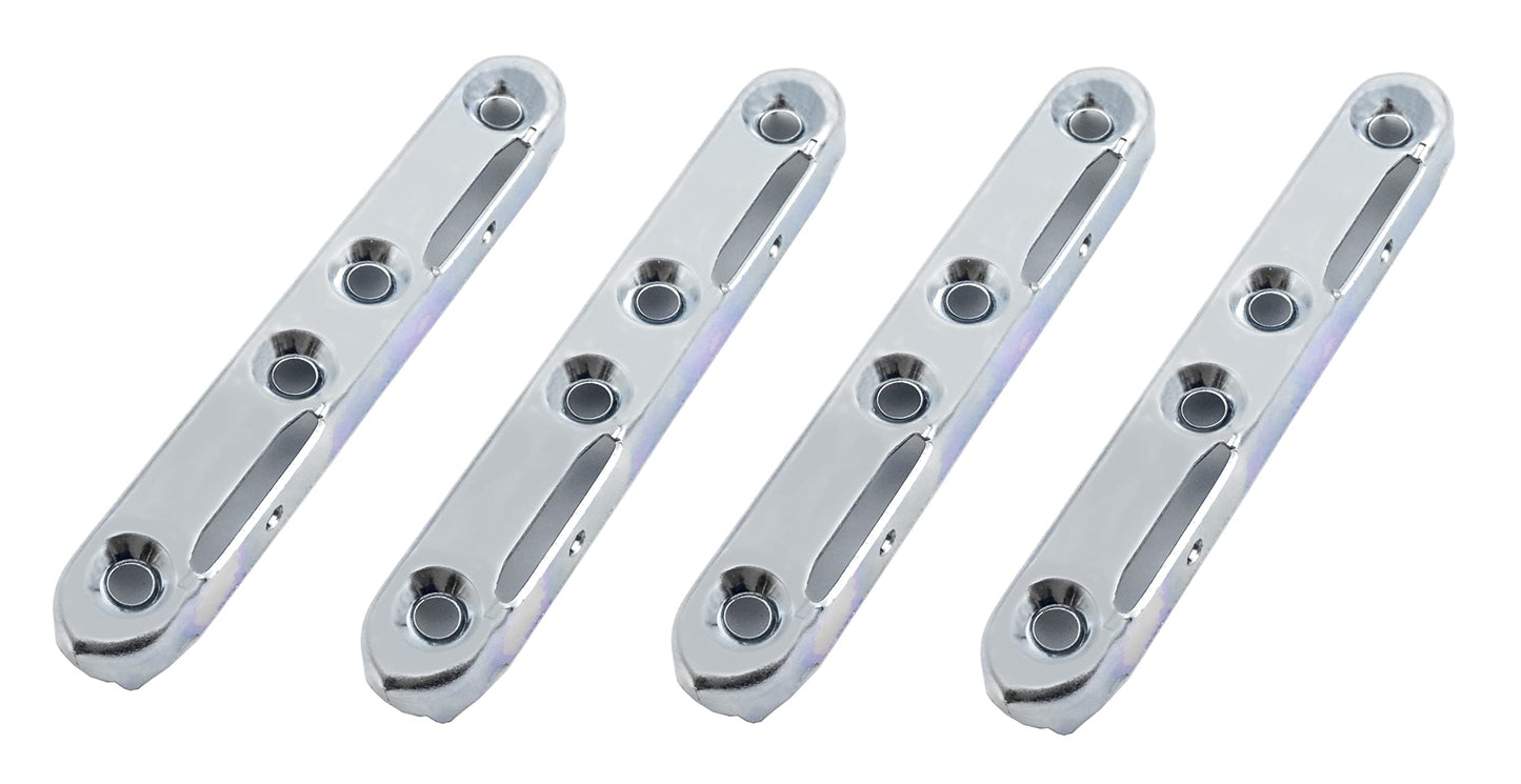 Design61 set of 4 bed fittings, bed connectors, bed fittings for slatted frames, furniture connectors complete set for screwing 100mm