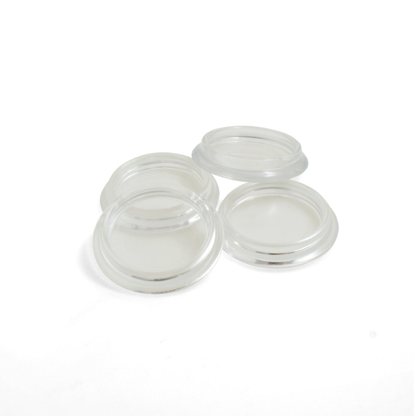 Design61 patins pour pieds de meubles ronds, patins à roulettes, patins à piano, patins de protection pour pieds jusqu'à 40 mm, 4 pièces, transparent
