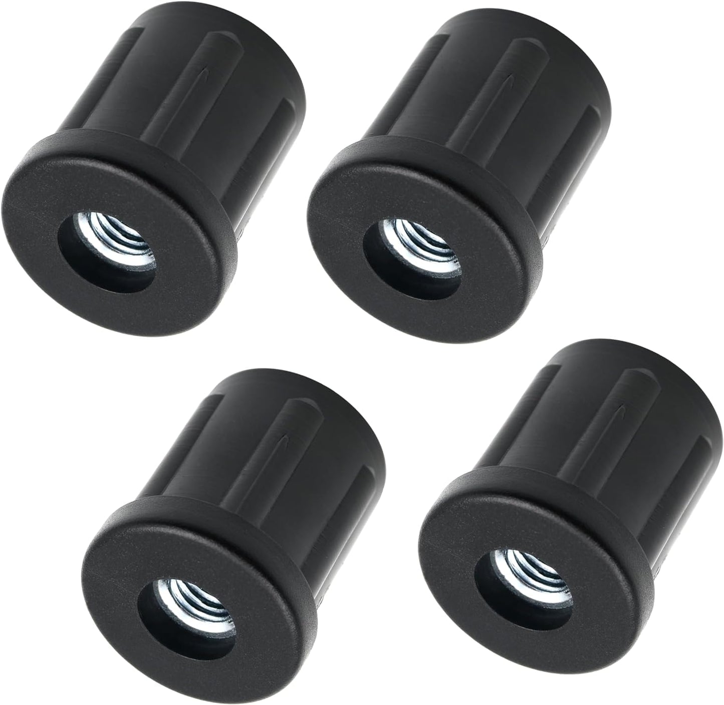 Bouchons filetés Design61 4X, bouchons pour tubes ronds, bouchons de réglage Ø 32 mm 1,5 mm avec filetage intérieur M8