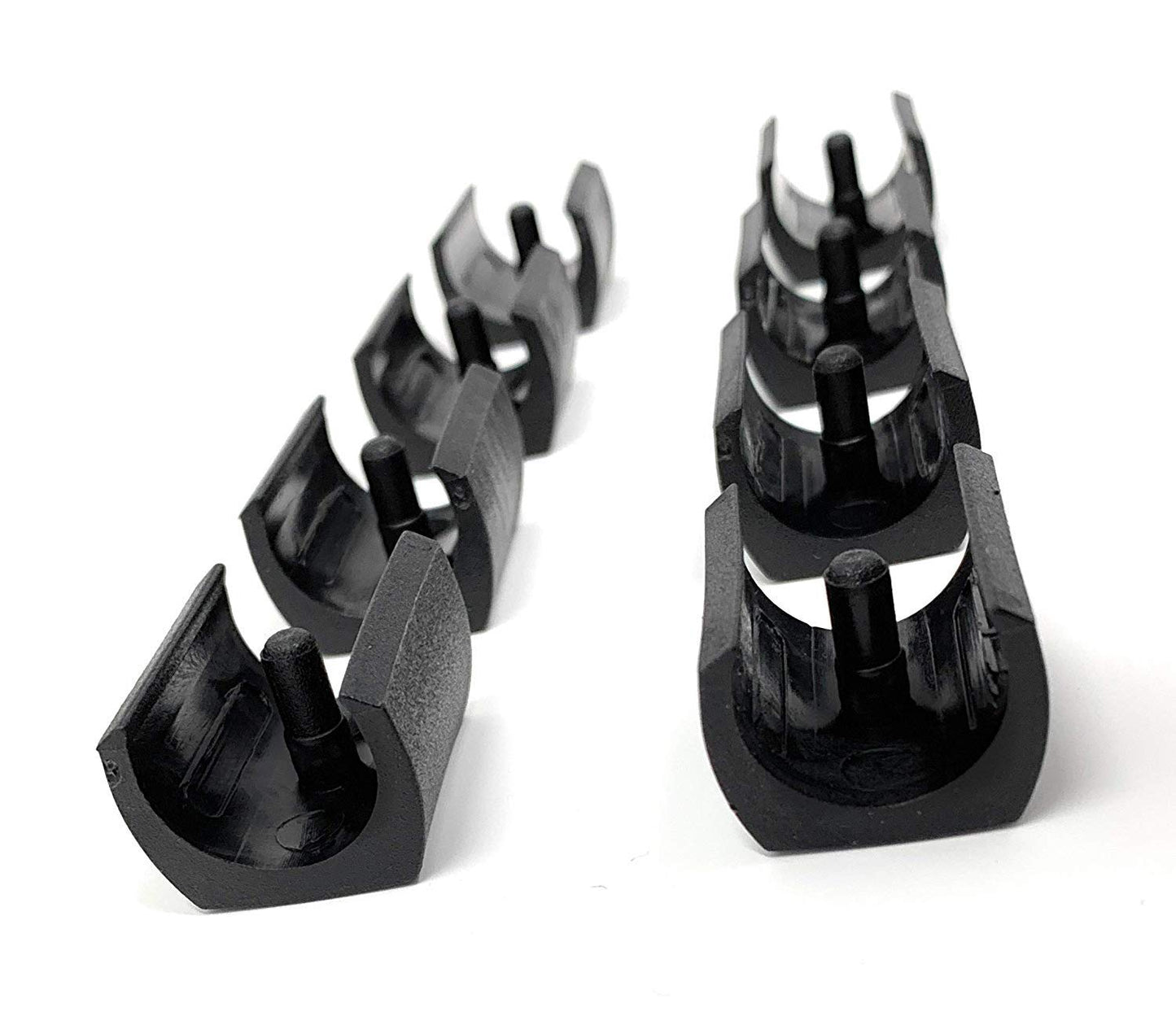 Design61 clamp shell gliders set of 8 chair gliders floor protection gliders Ø 14 mm silencer furniture gliders