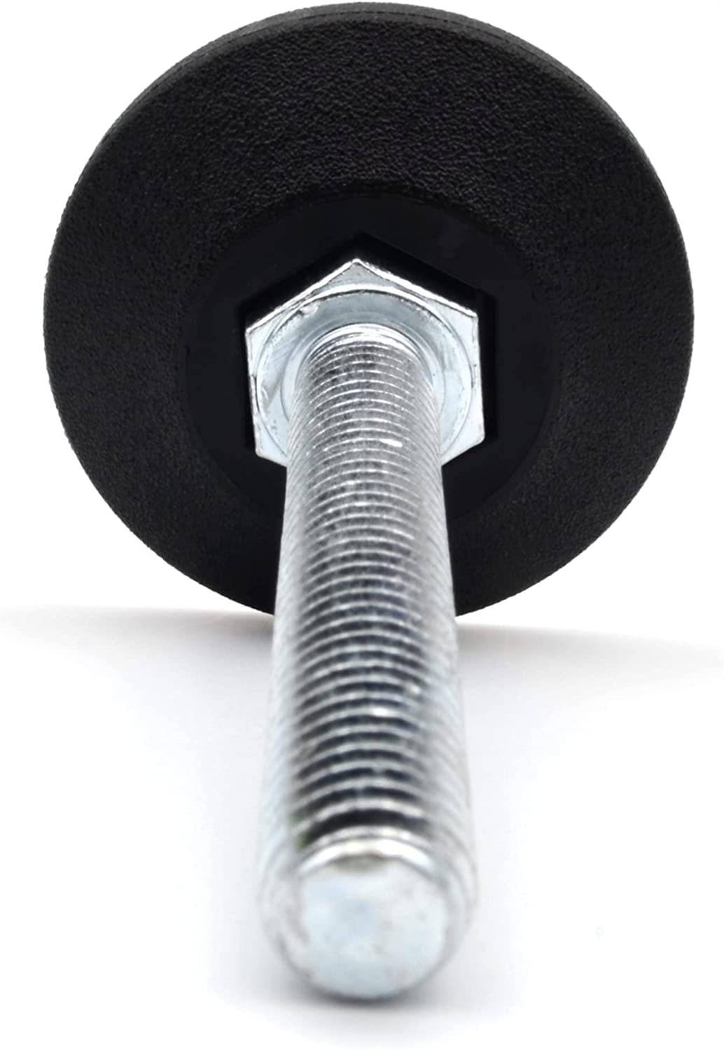 Design61 4X Verstellschraube Justierschraube Ø 38 mm mit verzinkter Stellschraube M8 x 120 mm (Fuß drehbar)