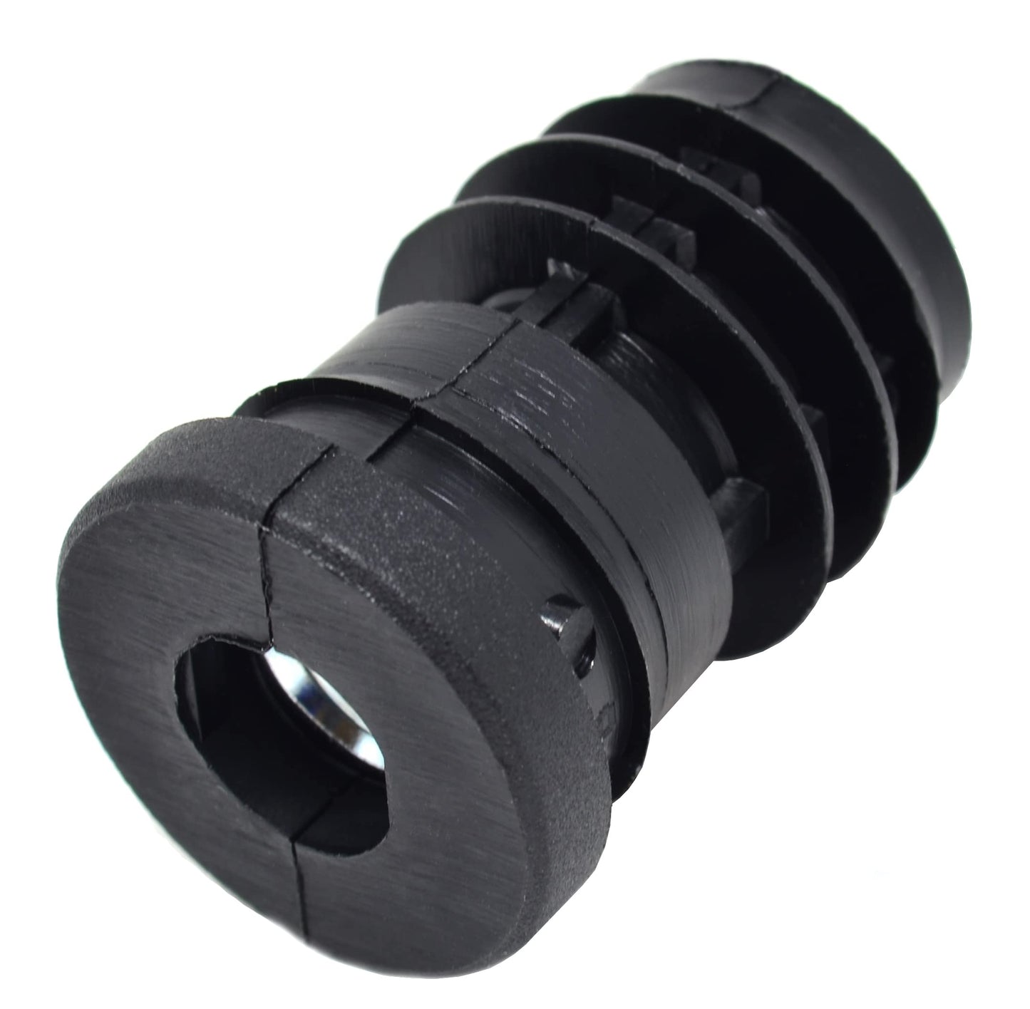 Design61 8x Gewindestopfen Justierstopfen für Rundrohr mit eingelegter Metallmutter Ø25mm 1,5-2 mm mit M10 Innengewinde
