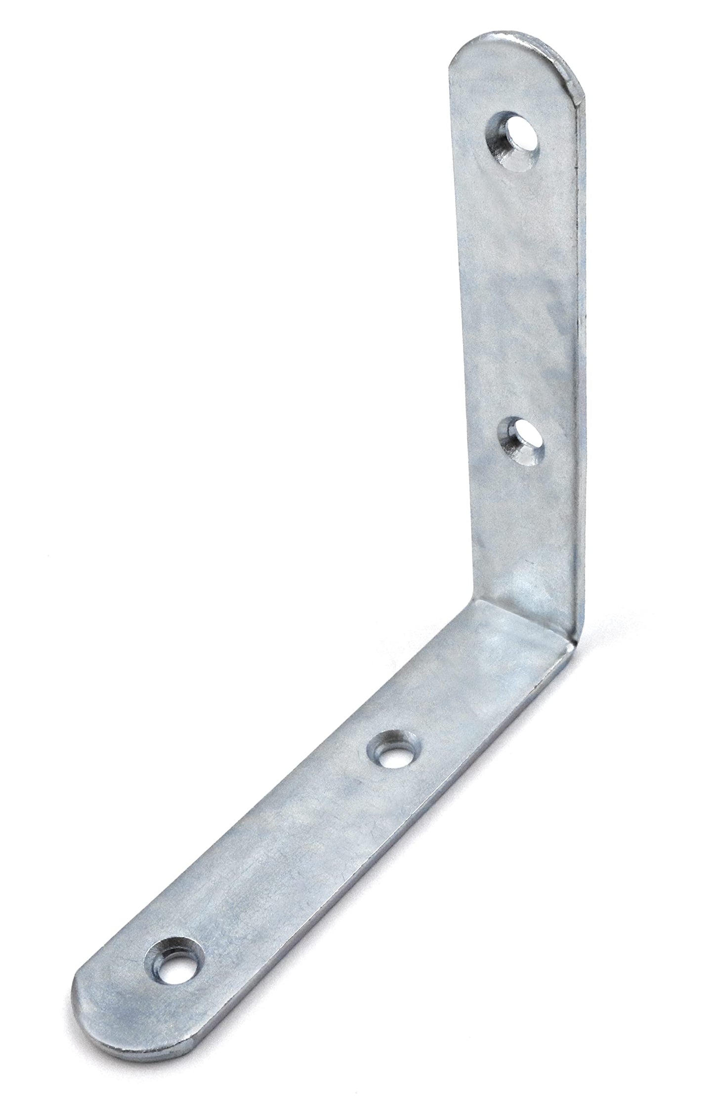 Design61 Set of 4 Angle Connectors Wood Connectors Perforated Plate Angle Corner Angle Steel Galvanized 100mm x 100mm
