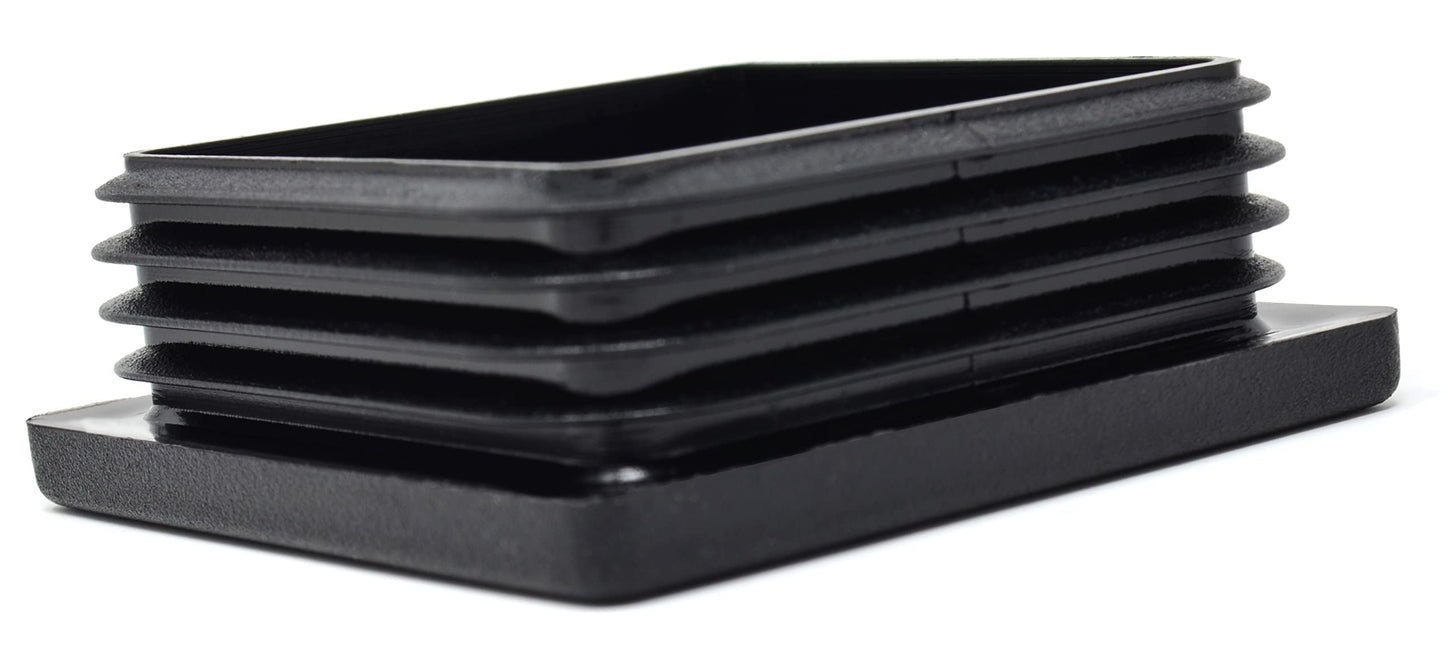 Design61 10x Vierkant Rohrstopfen Lamellenstopfen 45x45 mm mit Lamellen für Innenmaß 35-39 mm
