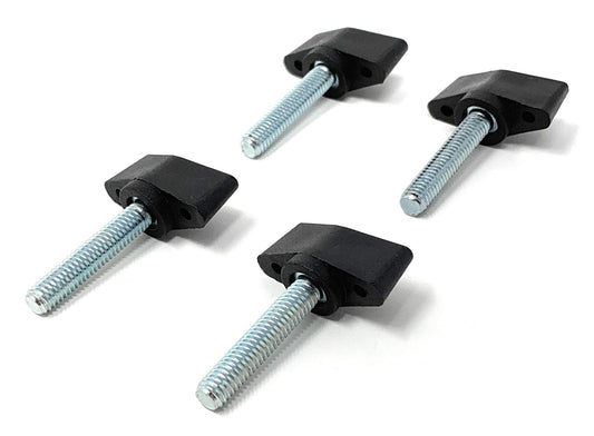 Design61 4x wing screw plastic with threaded bolt steel M6 x 28 mm