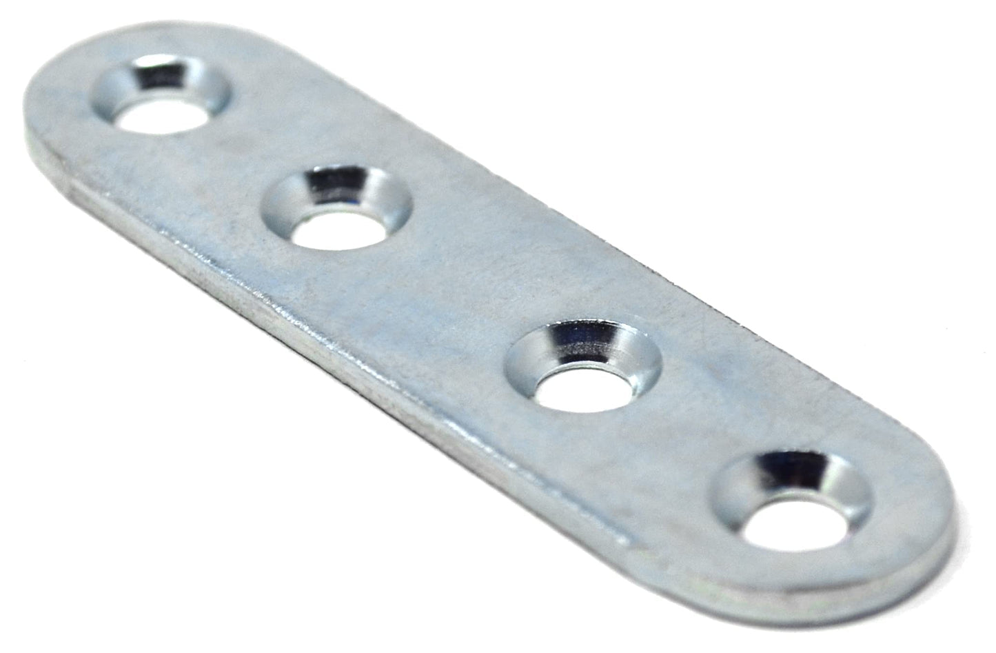 Design61 Set of 4 flat connectors, perforated plate, fixing plate, metal connector, wood connector, connecting plate 60mm
