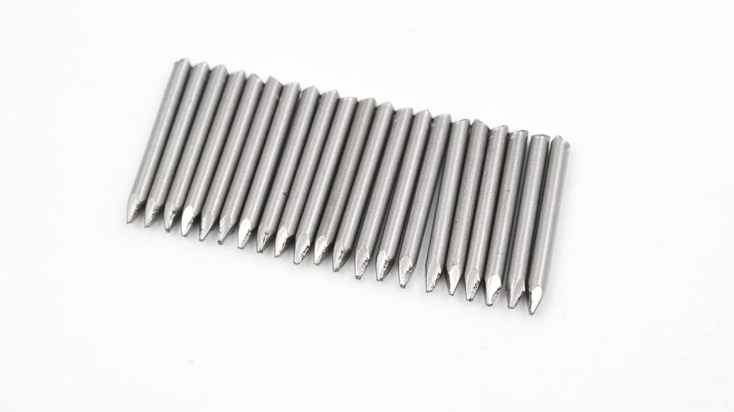 Design61 20x Fitschen pins steel pins steel nails skirting board pins nail 3 x 30 mm without head blank
