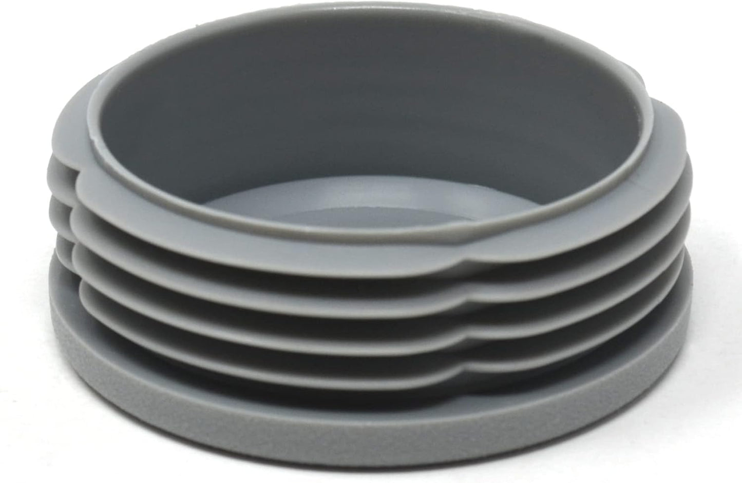 Design61 4X Lamellenstopfen für Rundrohre Ø 52-54 mm in Grau
